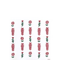 Serviette cocktail motif scandinave hivernal
