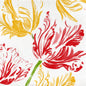 Serviette en papier intissé 25x25cm Tulipe - Françoise Paviot