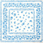 Serviette en papier intissé 40x40cm Bandana bleu - Françoise Paviot