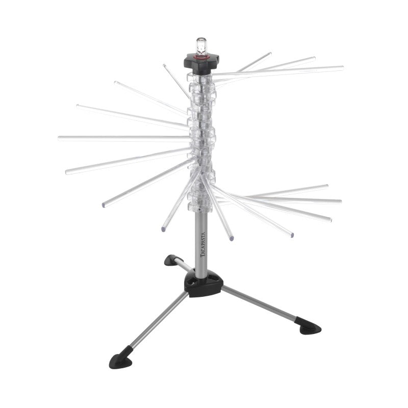 Séchoir à pâtes Marcato à 16 bras en acier chromé et polycarbonate