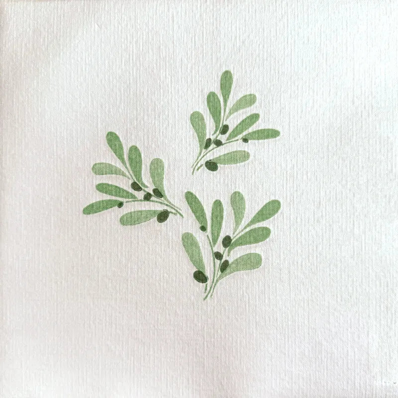Serviette en papier intissé 40x40cm Olivier - Françoise Paviot