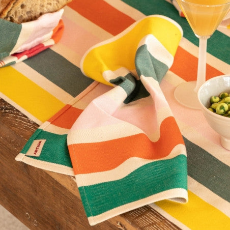 Serviette de table 38x38cm - garlin melon