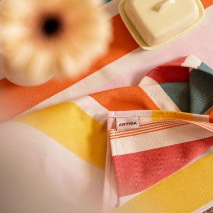 Serviette de table 38x38cm - garlin melon