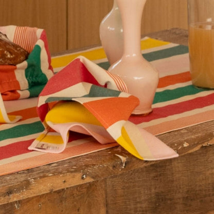 Serviette de table 38x38cm - garlin melon