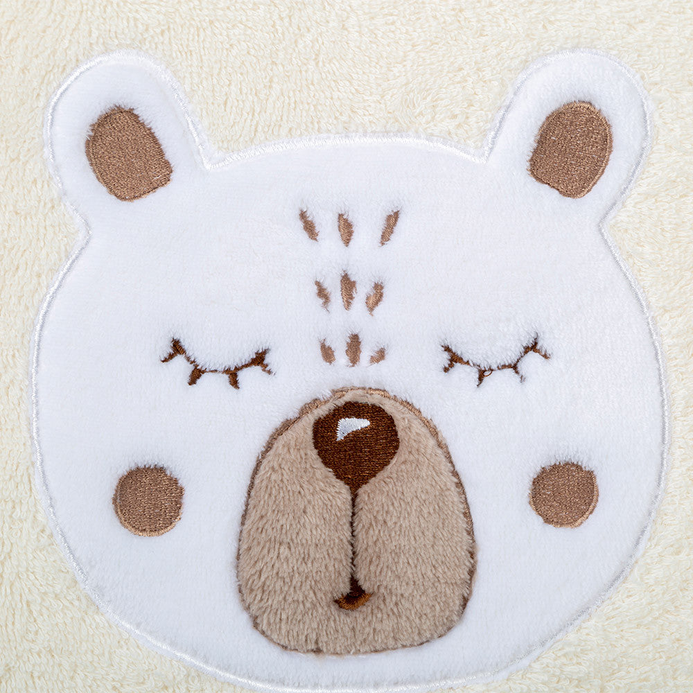 Serviette éponge Petit Ours angora - Garnier-Thiebaut