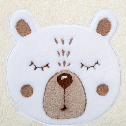 Serviette éponge Petit Ours angora - Garnier-Thiebaut