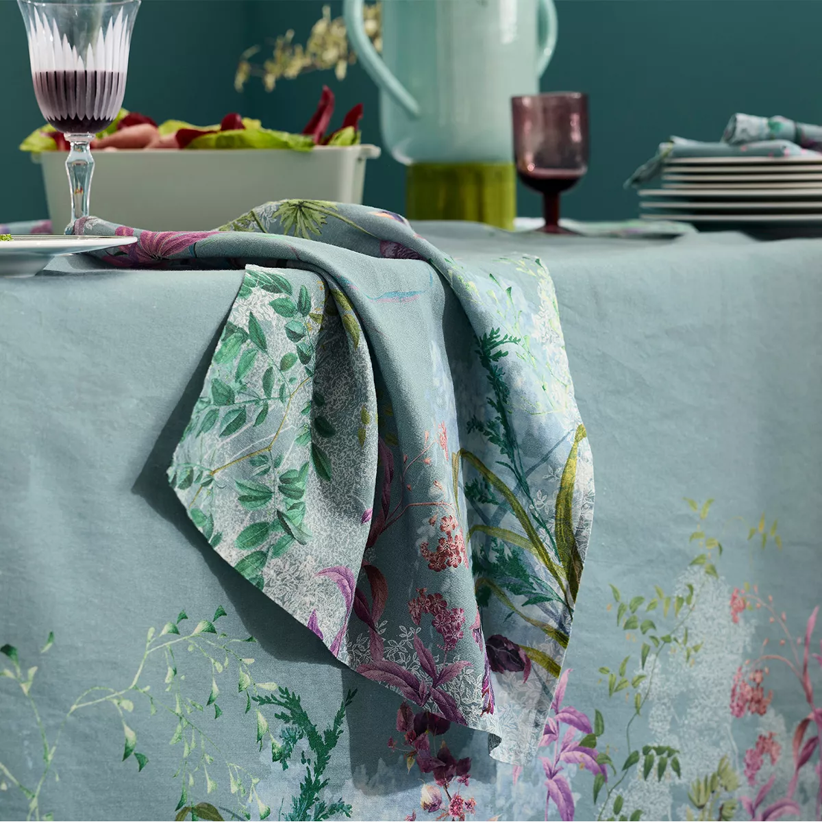 Serviette Ombres Boisees Givre - Garnier Thiebaut