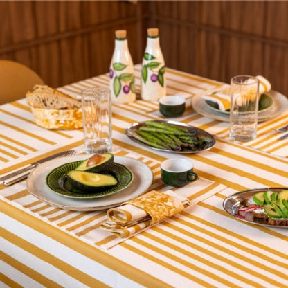 Set en toile enduite adour curry 47x35cm