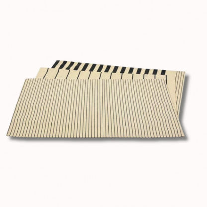 Set en toile enduite sauvelade ecru 47x35cm