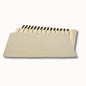 Set en toile enduite sauvelade ecru 47x35cm