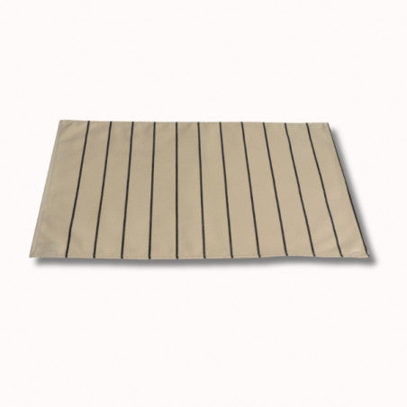 Set en toile enduite sauvelade ecru 47x35cm
