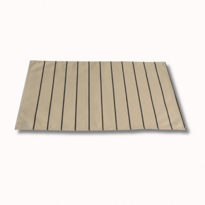 Set en toile enduite sauvelade ecru 47x35cm