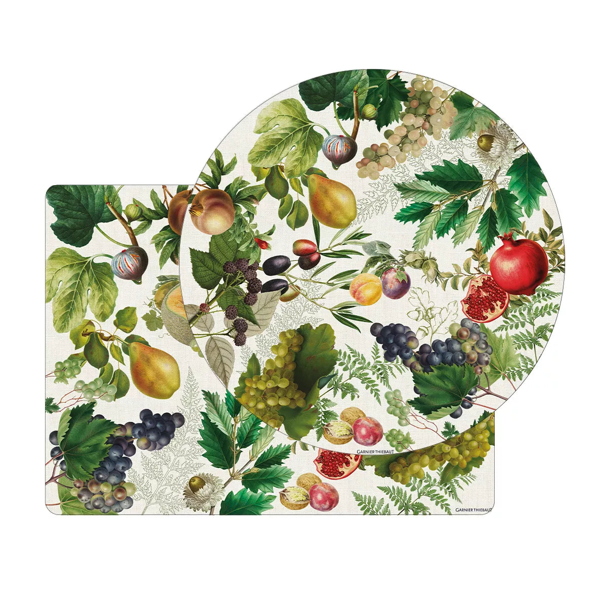 Set de table Abondance d'Automne Naturel, décor beige et vert