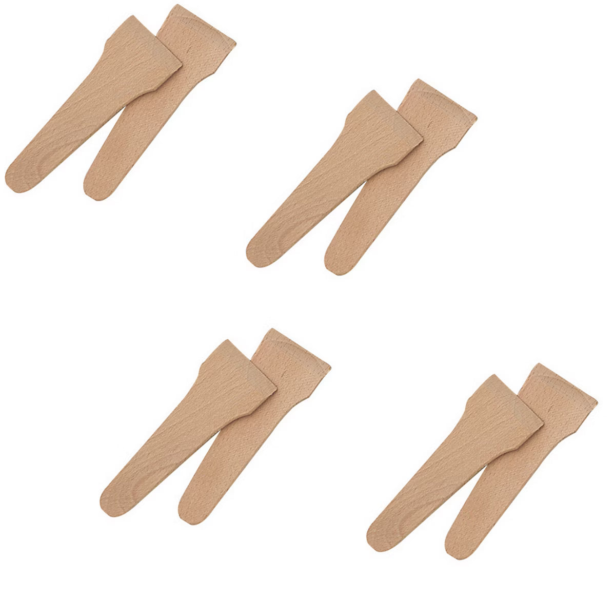 Spatule à raclette en hêtre 8 pièces  - Kela