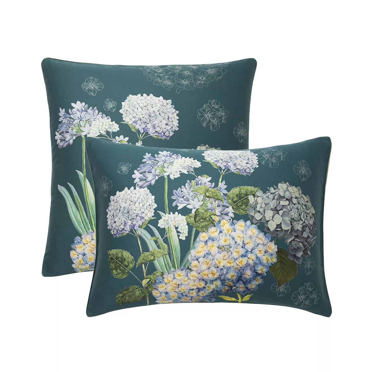 Taie d'oreiller Maelys satin canard - Garnier-Thiebaut