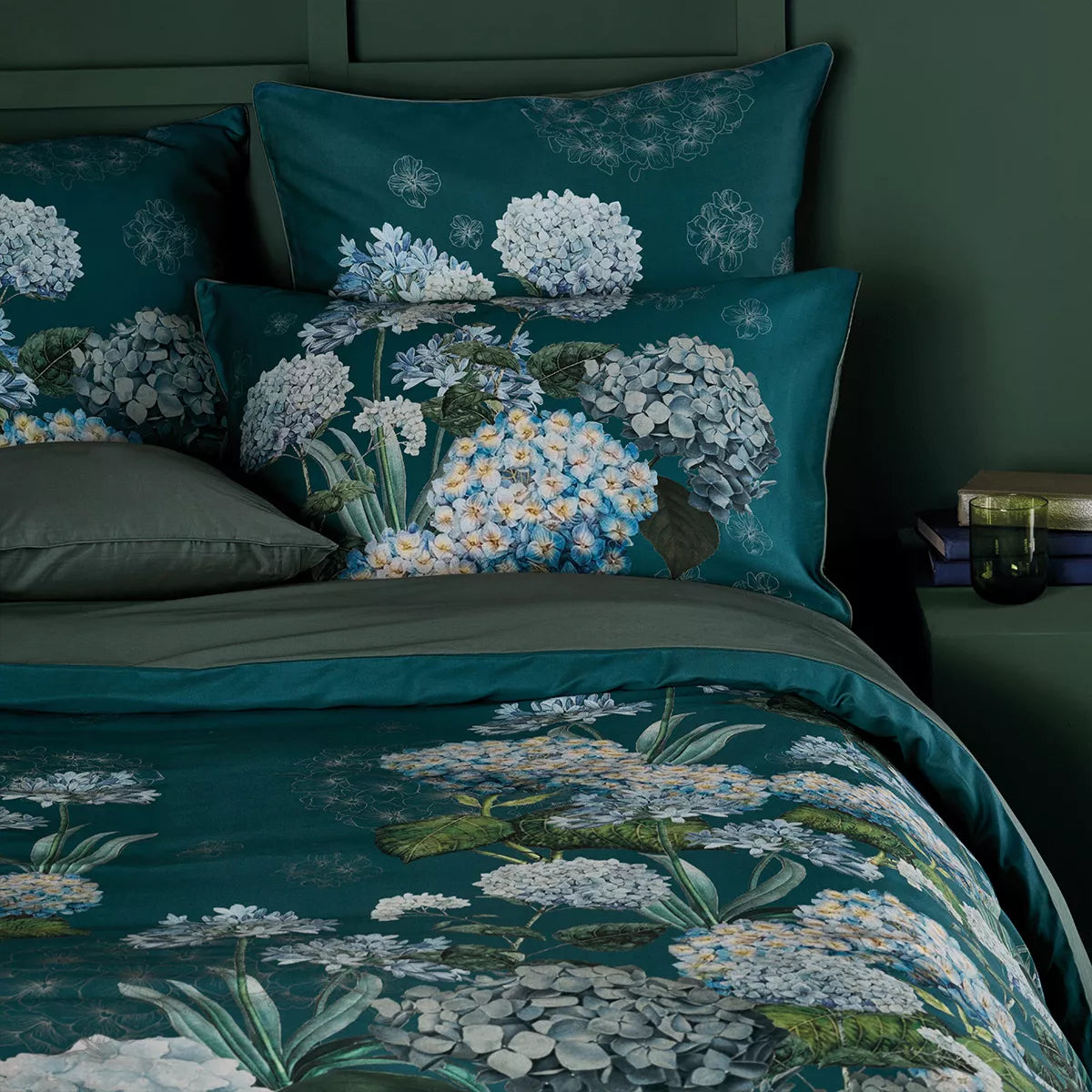 Taie d'oreiller Maelys satin canard - Garnier-Thiebaut
