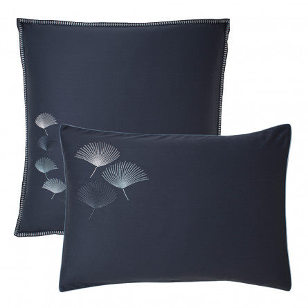 Taie d'oreiller Pistil bleu nuit - Garnier-Thiebaut