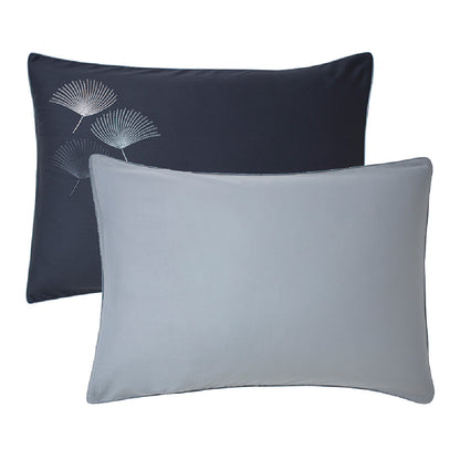Taie d'oreiller Pistil bleu nuit - Garnier-Thiebaut