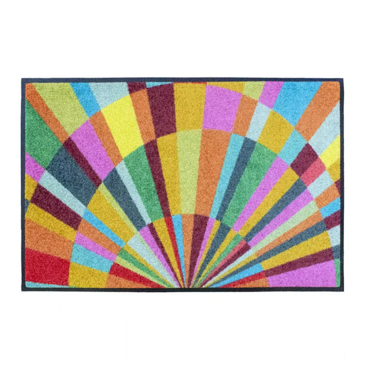 Tapis decor Eventail multicolore - Garnier-Thiebaut