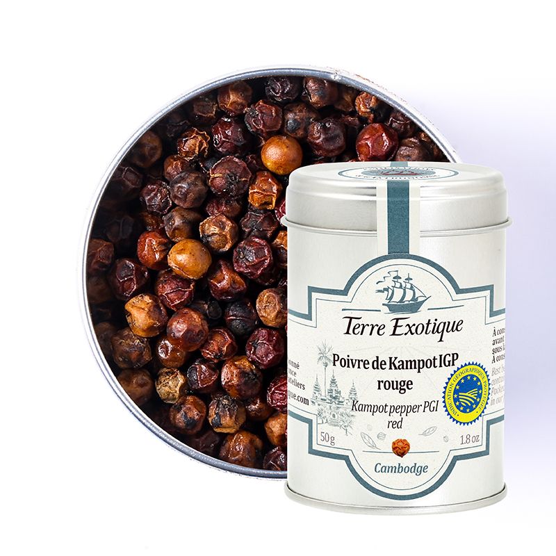 Poivre de Kampot IGP rouge - Terre Exotique