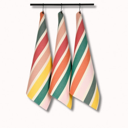 Torchon oeillet 70x50 cm - garlin melon