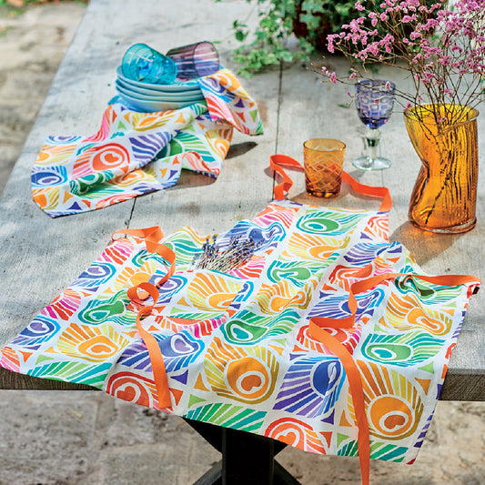 Torchon Mille Peacock summer - Garnier-Thiebaut