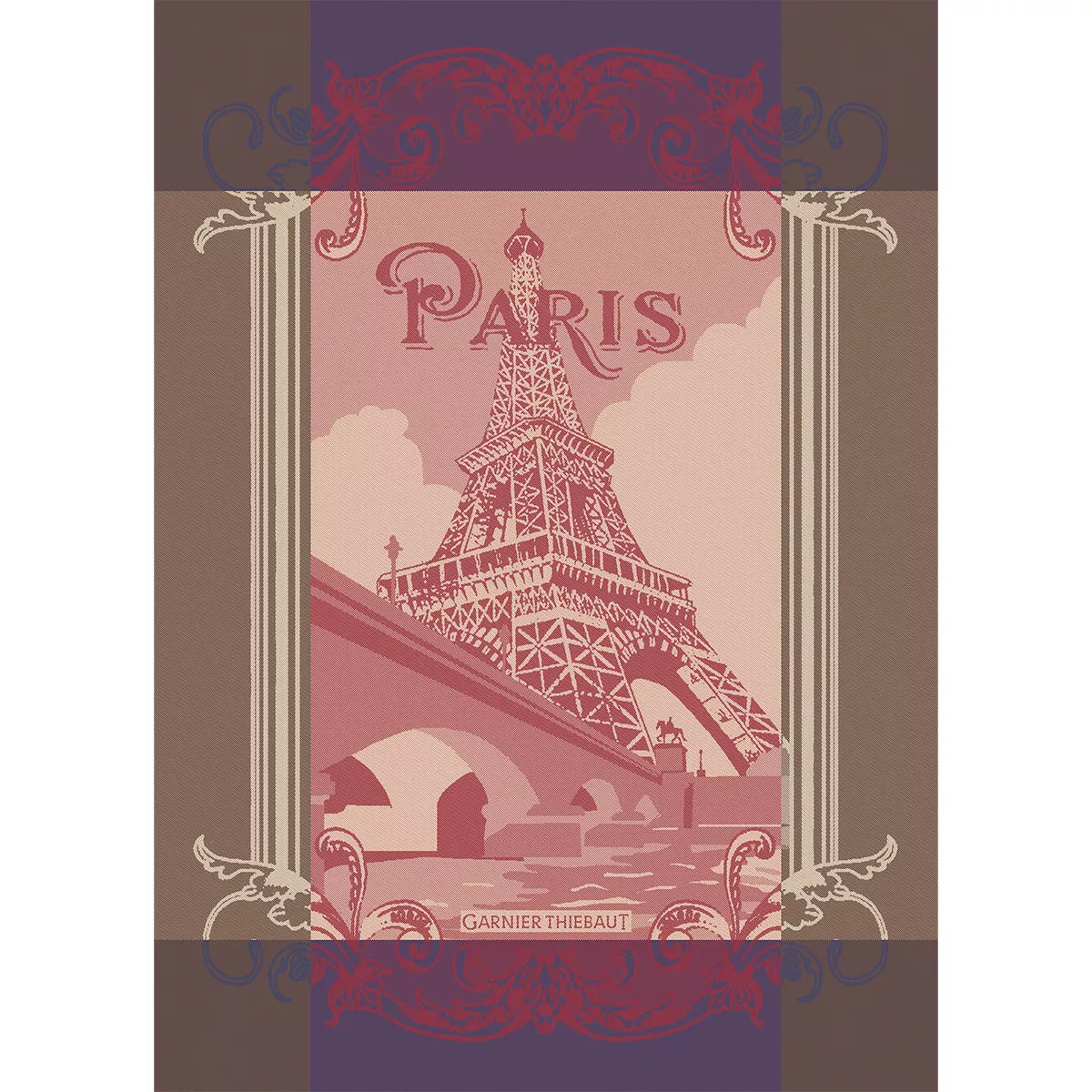 Torchon 56x78 - Paris Seine Bordeaux - Garnier Thiebaut