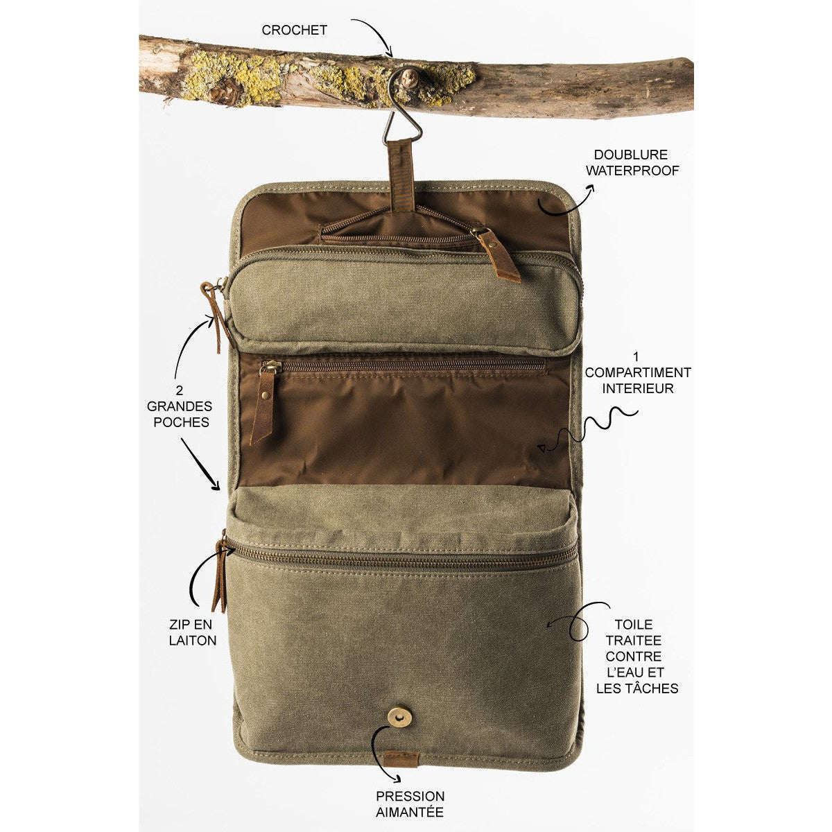 Trousse de Toilette à suspendre TRAPPEUR - Alaskan Maker