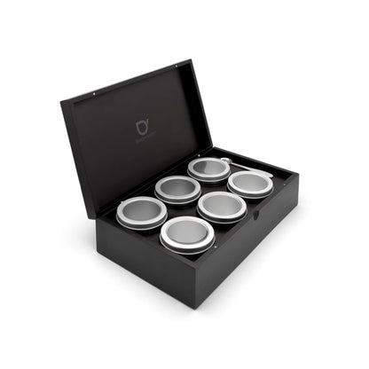Coffret à thé avec 6 boîtes à thé et cuillère Universal - Bredemeijer