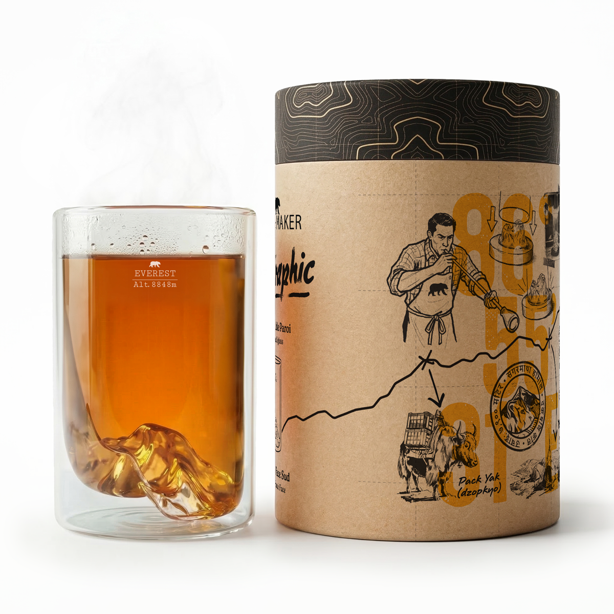 Verre Double Paroi TOPOGRAPHIC - Alaskan Maker