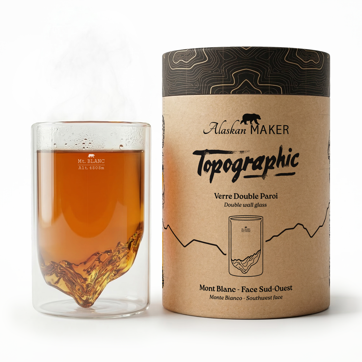 Verre Double Paroi TOPOGRAPHIC - Alaskan Maker