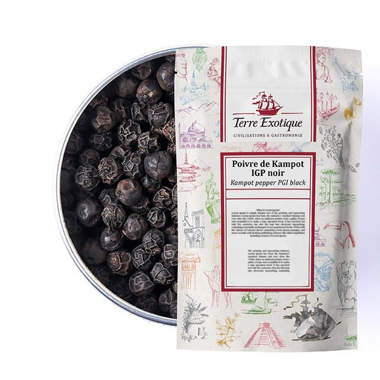 Poivre de Kampot IGP noir 100g vrac - Terre exotique