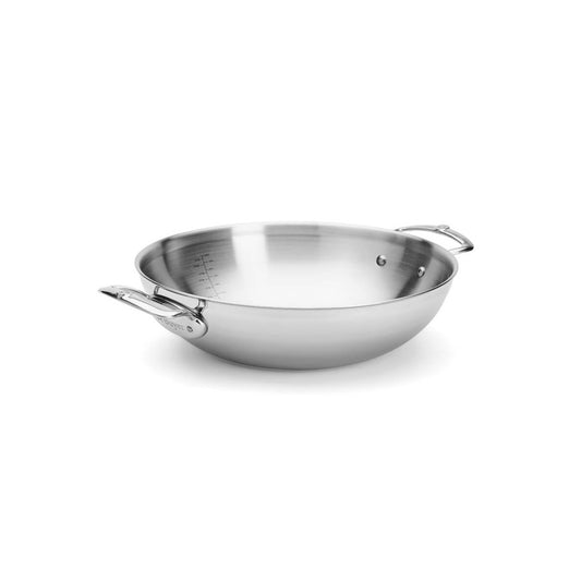 Wok inox multicouche AFFINITY Ø32cm avec anses - De Buyer