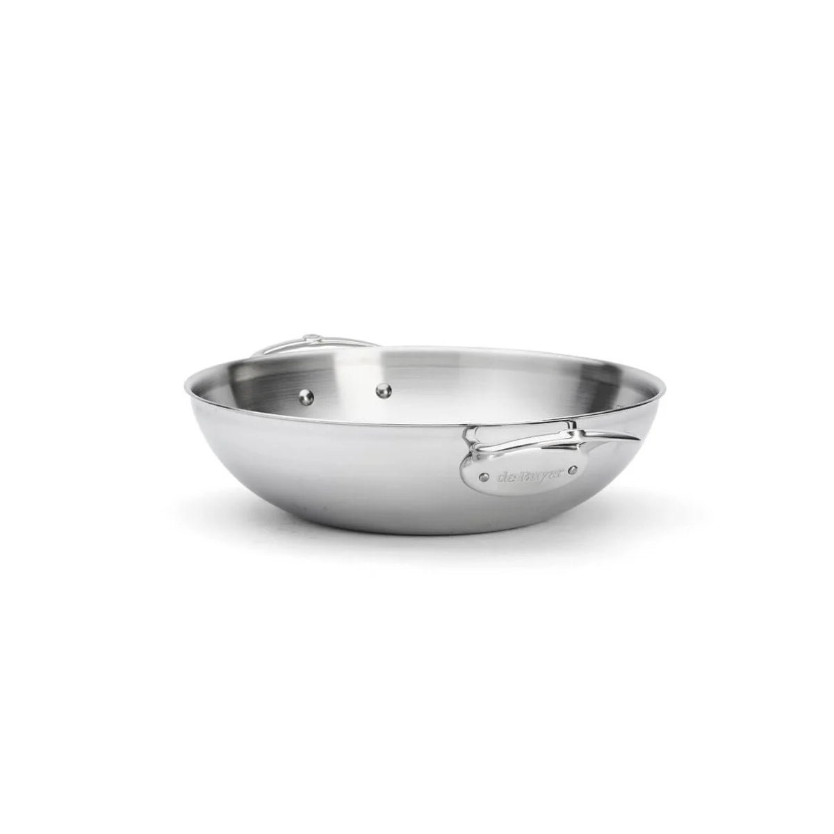 Wok inox multicouche AFFINITY Ø32cm avec anses - De Buyer
