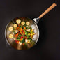 Wok de cuisine - Couvercle et poignée - 4,2L - Panier vapeur - Inox - 32 cm - Tous Feux - O'Wok Gourmet - Mastrad