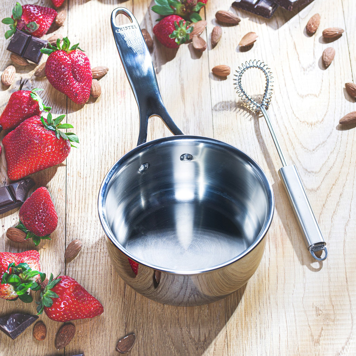 Casserole saucier inox 5 ply Castel'Pro Cristel