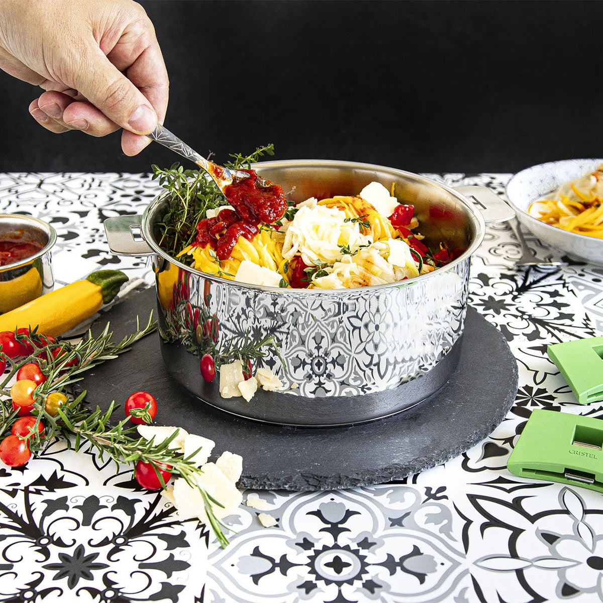 Casserole inox Mutine amovible Cristel