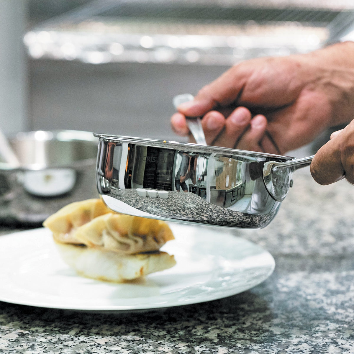Casserole saucier inox 5 ply Castel'Pro Cristel