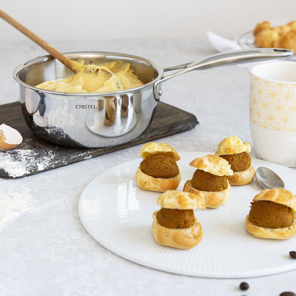 Casserole saucier inox 5 ply Castel'Pro Cristel