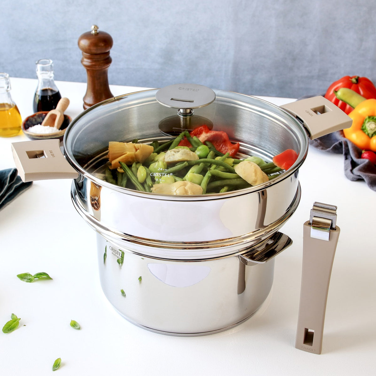 Cuit-vapeur universel inox Mutine amovible Cristel