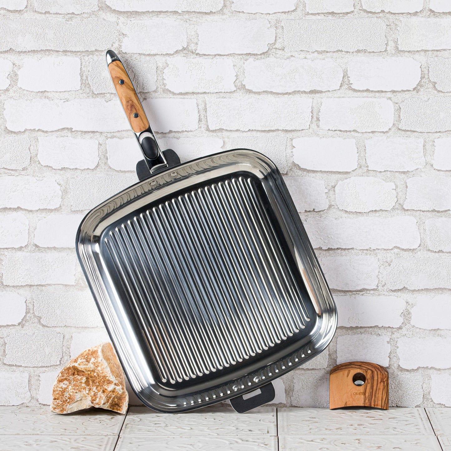 Gril inox multiply Casteline 30 cm amovible