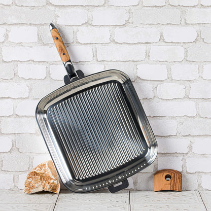 Gril inox multiply Casteline 30 cm amovible