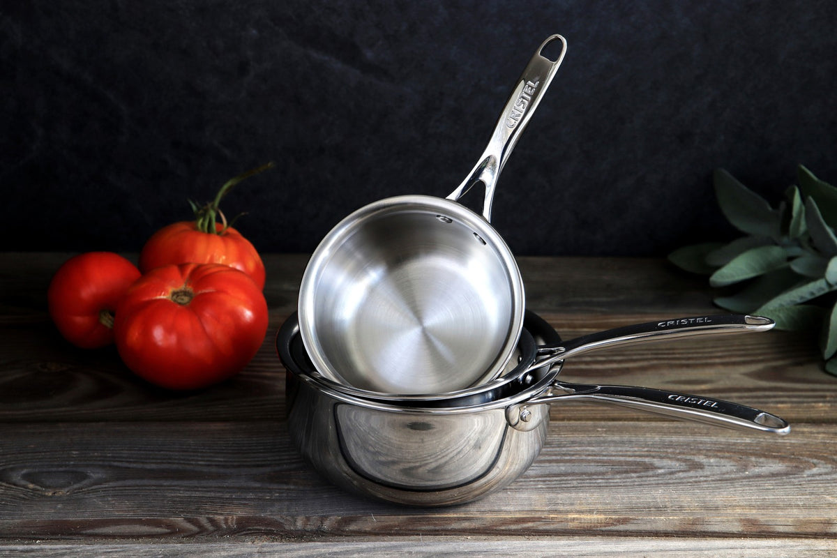 Mini casserole inox 3 ply Castel'Pro format compact