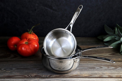 Mini casserole inox 3 ply Castel'Pro format compact