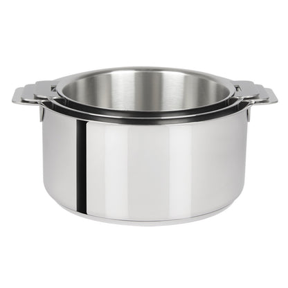 Casserole inox Mutine amovible Cristel