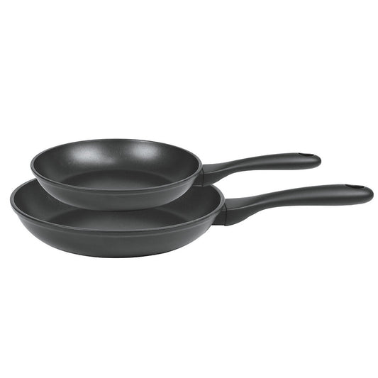 Set de 2 poêles cookway 24 et 28 cm fixe ultralu revêtue céramique - Cristel