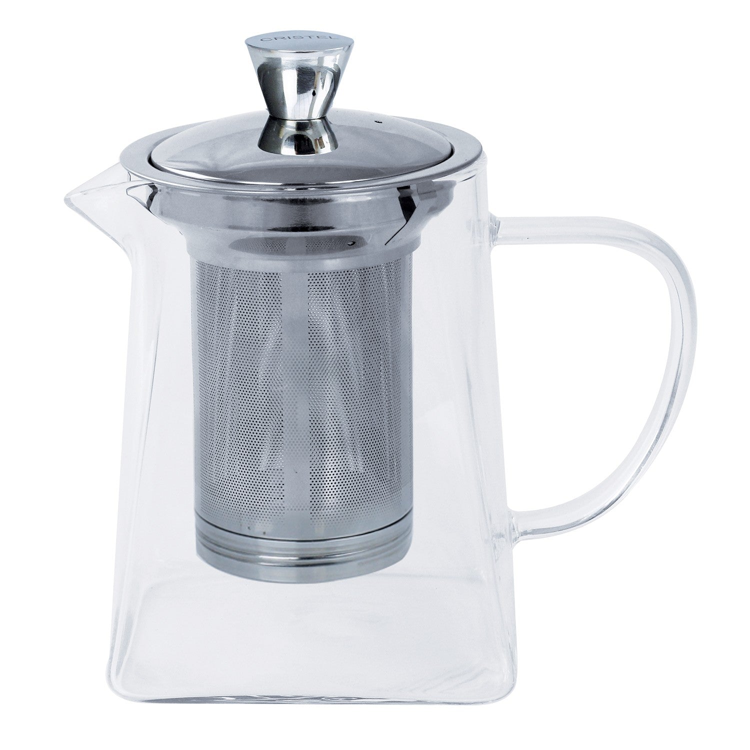 Théière Rooibos en verre avec filtre inox dévissable