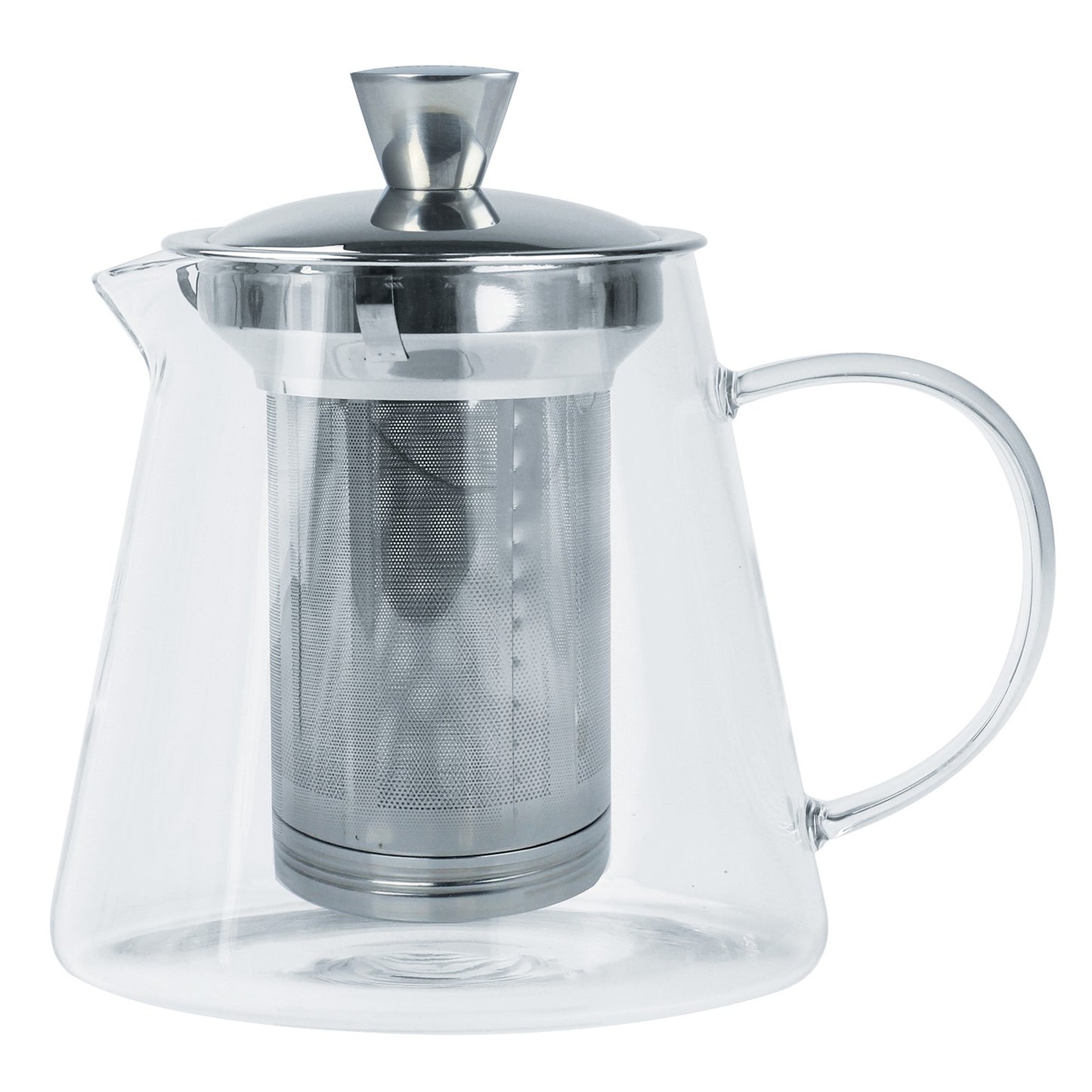 Théière Oolong en verre avec filtre inox dévissable
