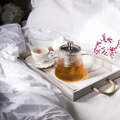 Darjeeling - théière en verre avec filtre dévissable - Cristel
