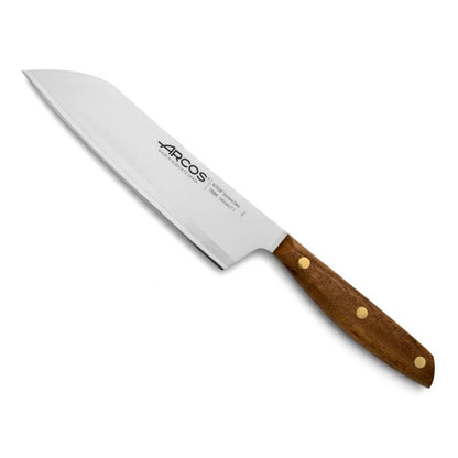 Couteau Santoku Nordika Arcos manche bois naturel
